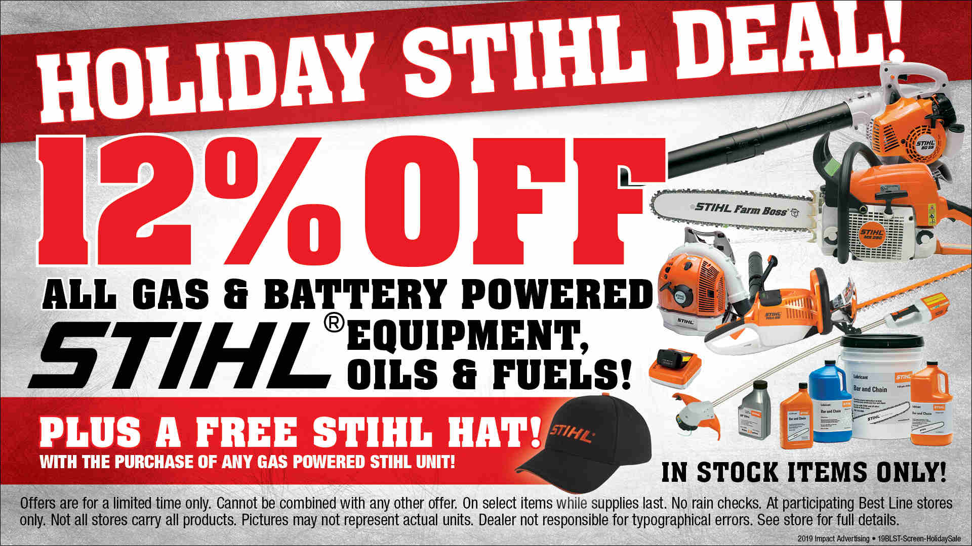 Stihl Holiday Promotions Best Line Equipment Muncy Pennsylvania