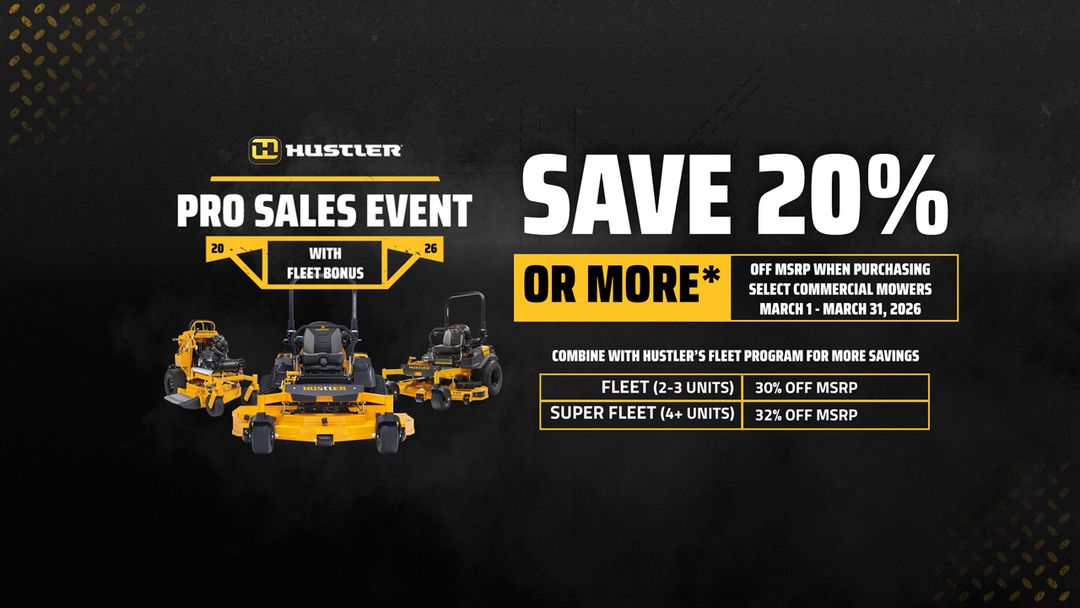 Pro Sales Event on Commercial Mowers
